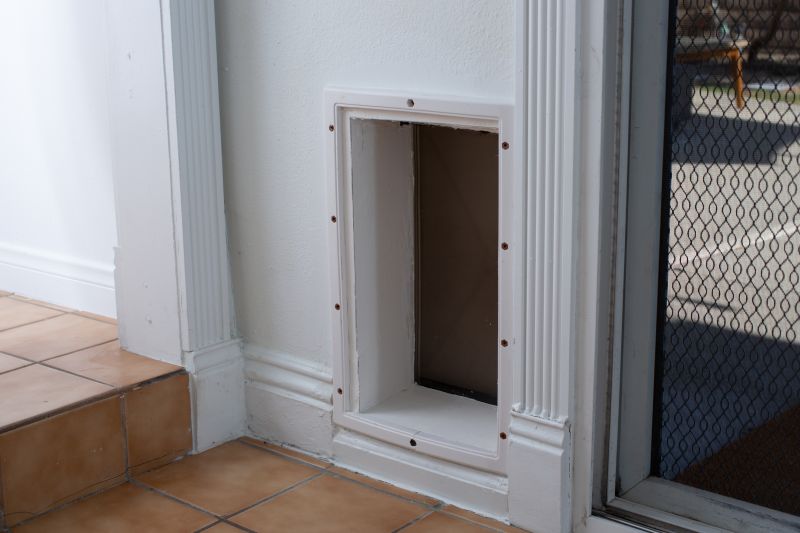 Doggie Door Installation detail