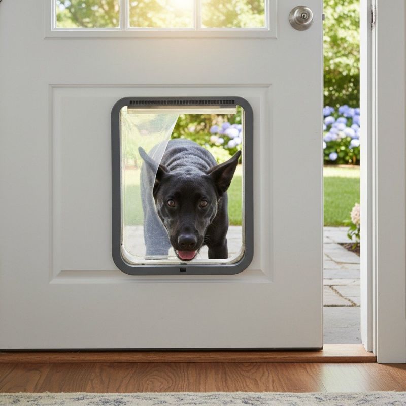 Doggie Door Installation detail